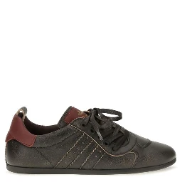 Black Calf Leather Bos Taurus Sneakers