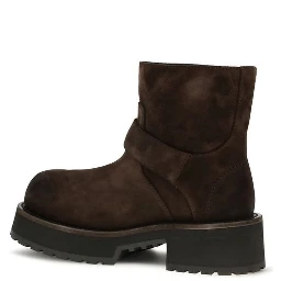 Brown Calf Leather Bos Taurus Ankle Boots