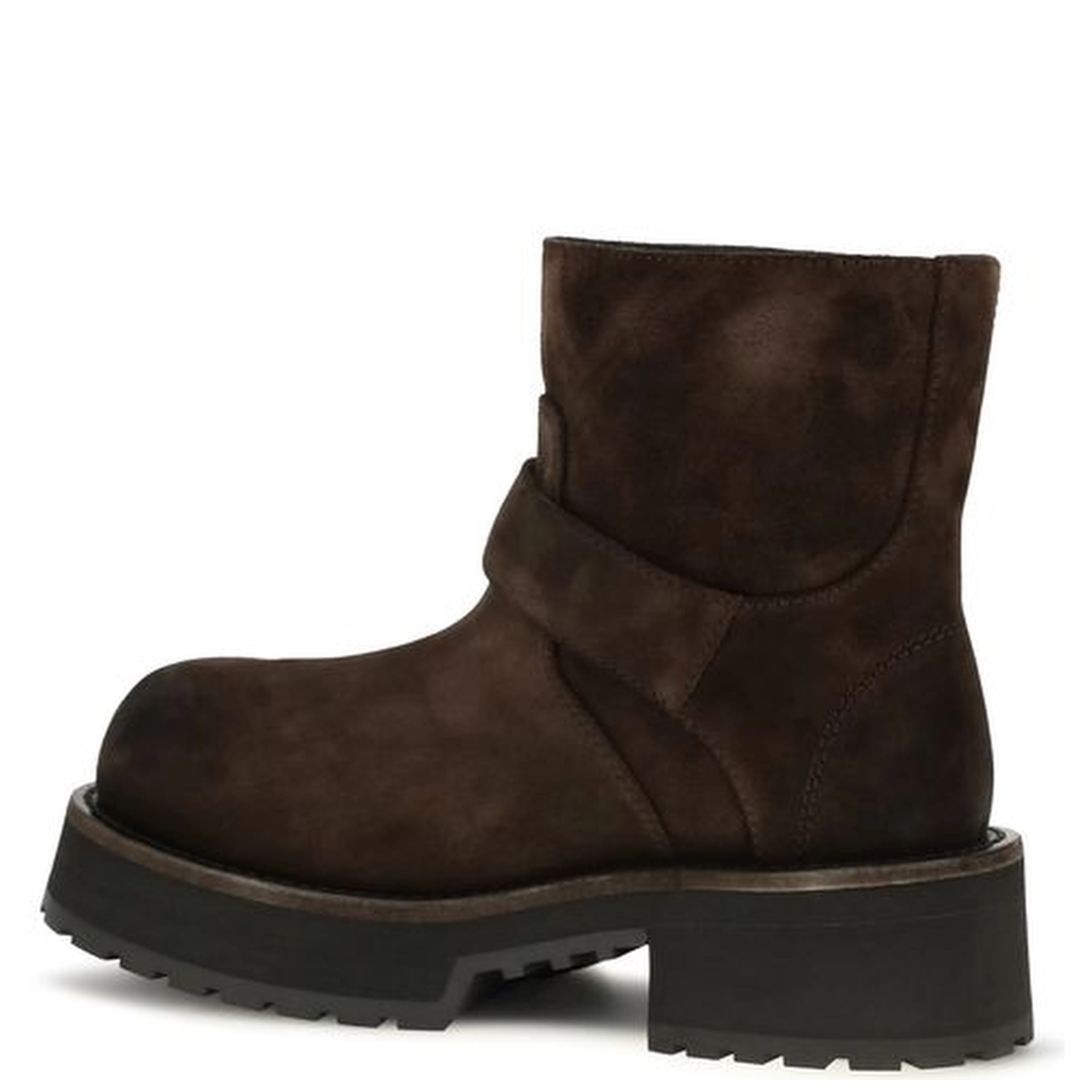 Brown Calf Leather Bos Taurus Ankle Boots