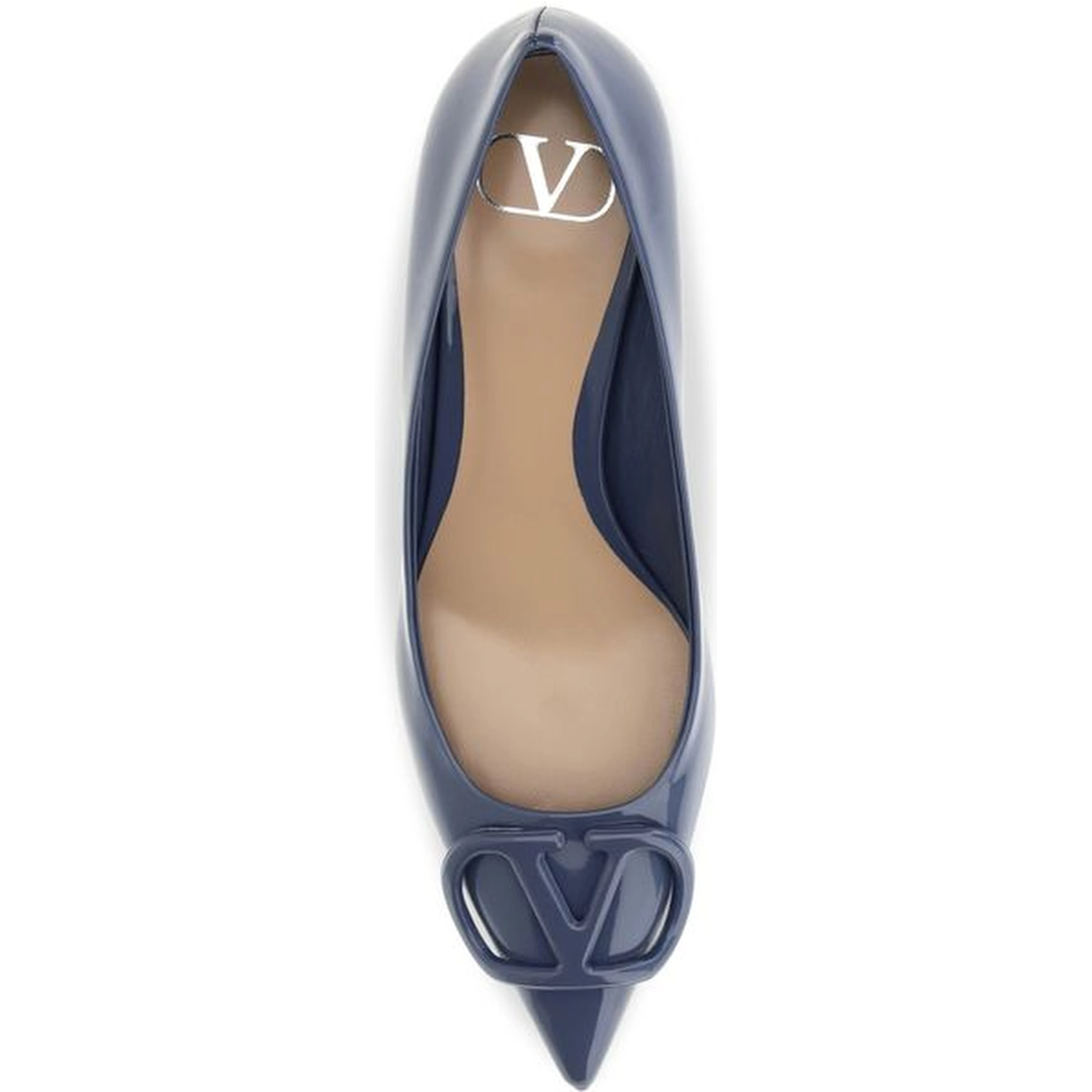 Blue Calf Leather Bos Taurus High Heel Pumps