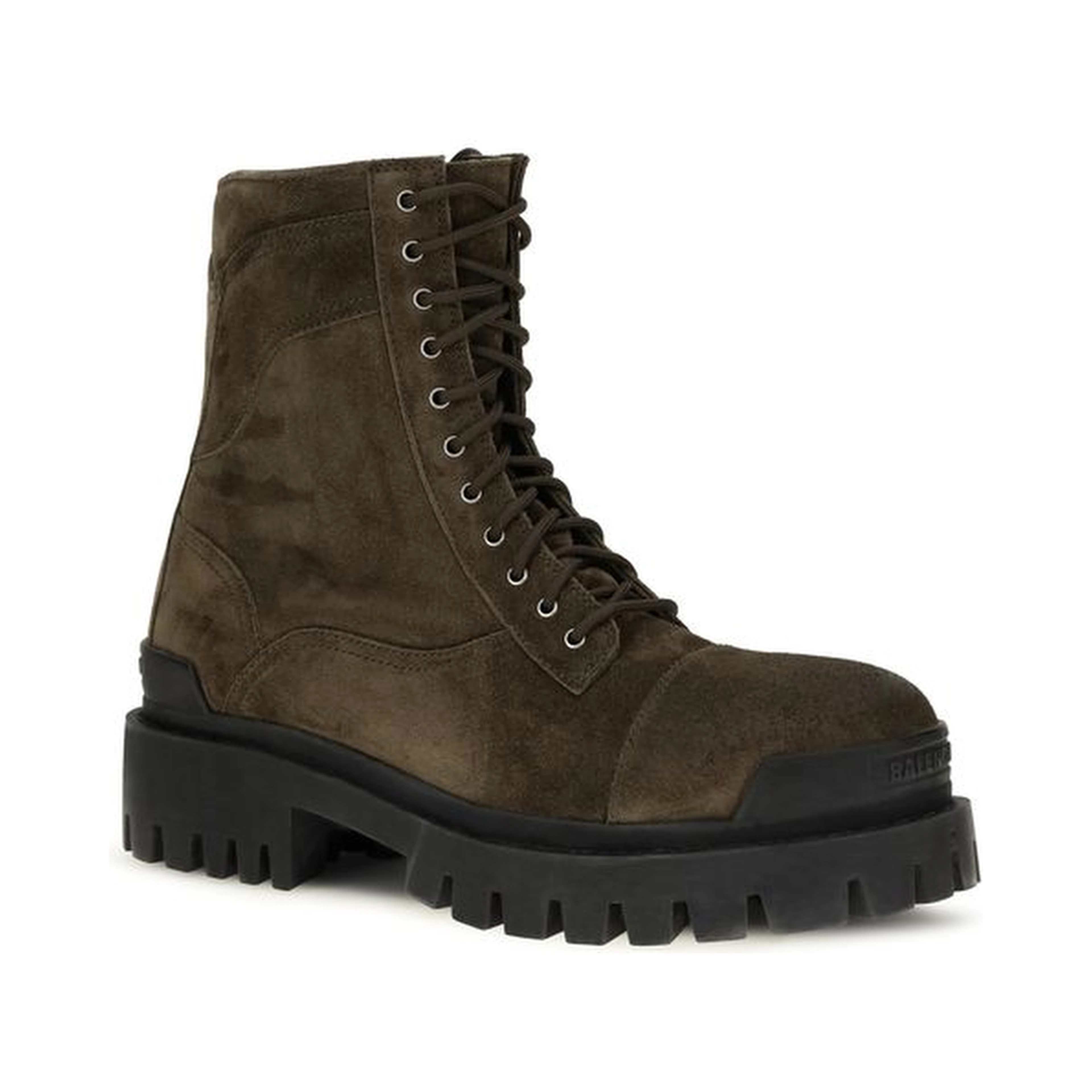 Bicolor Calf Leather Bos Taurus Lace-Up Boots
