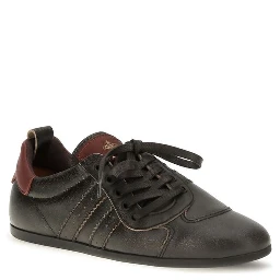 Black Calf Leather Bos Taurus Sneakers