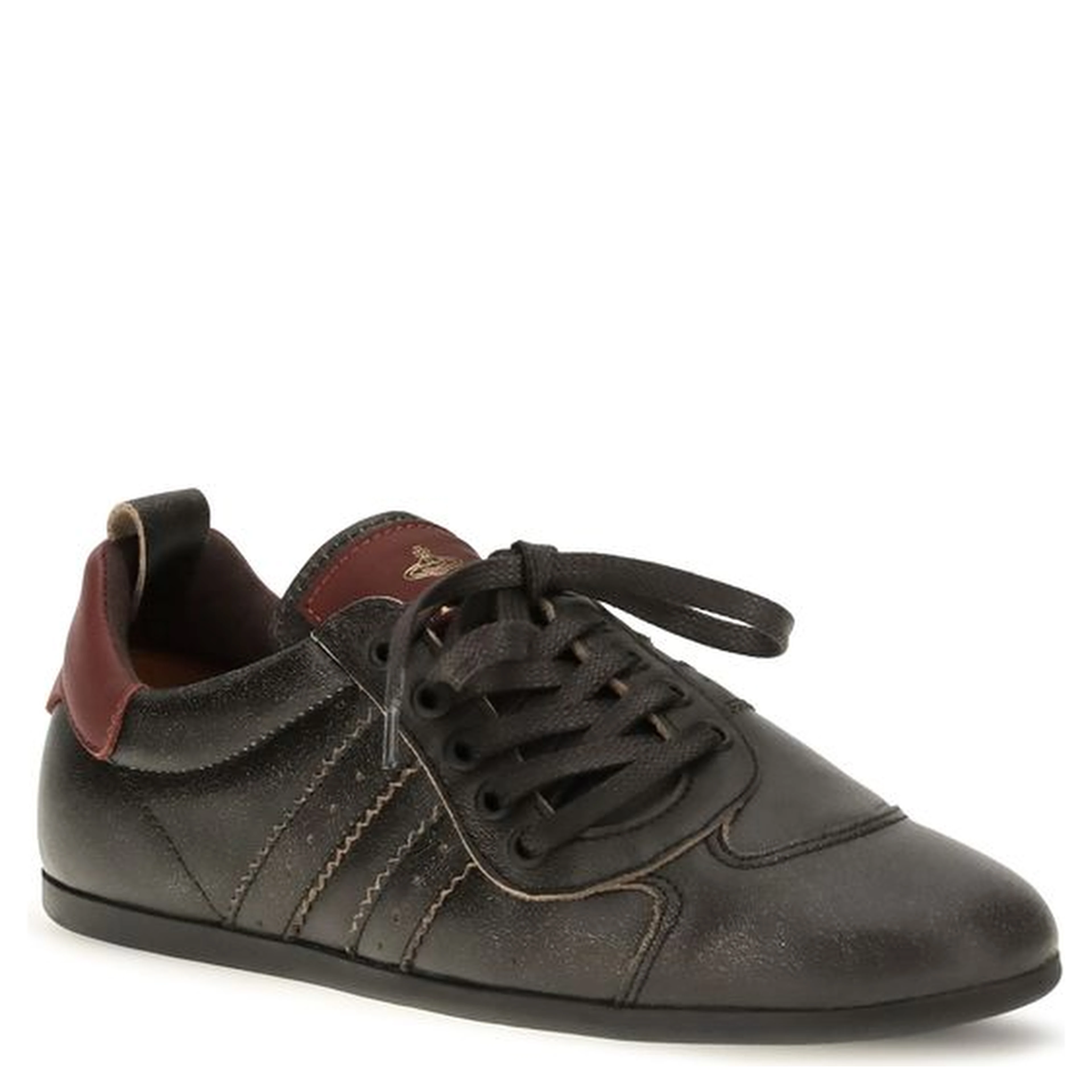Black Calf Leather Bos Taurus Sneakers