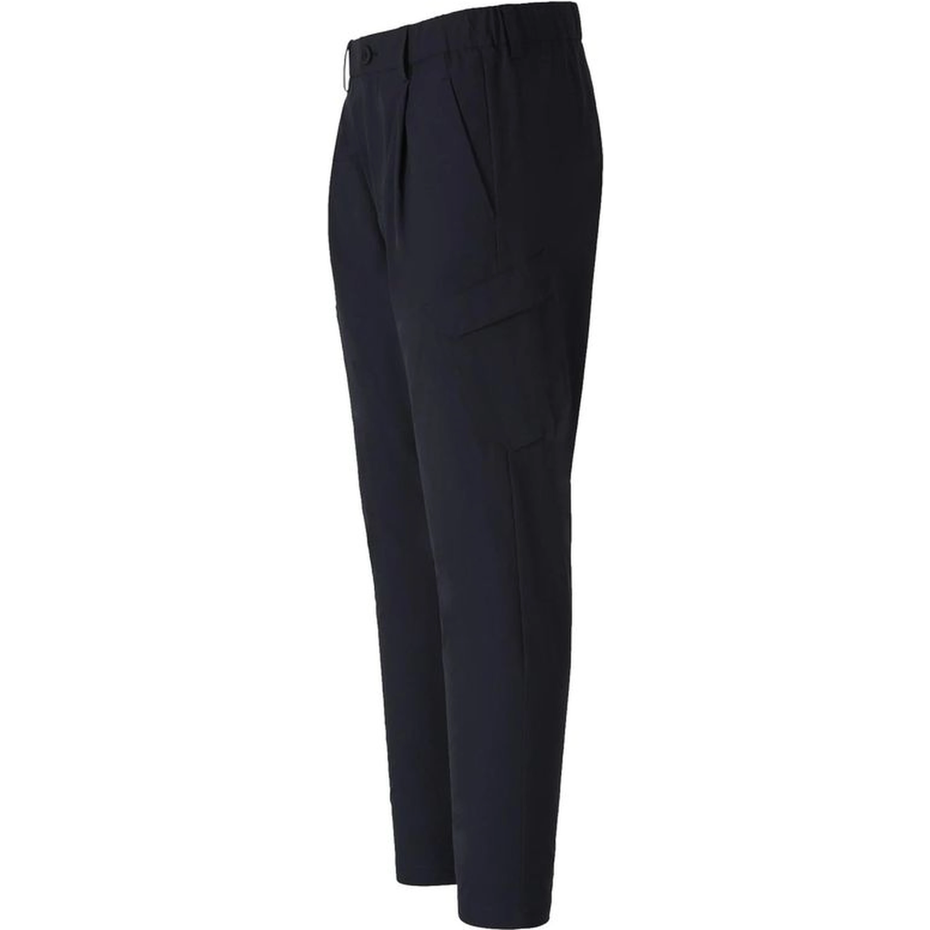 Blue Polyester Cargo Pants