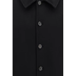 Black Wool Oves Aries Biker Jacket