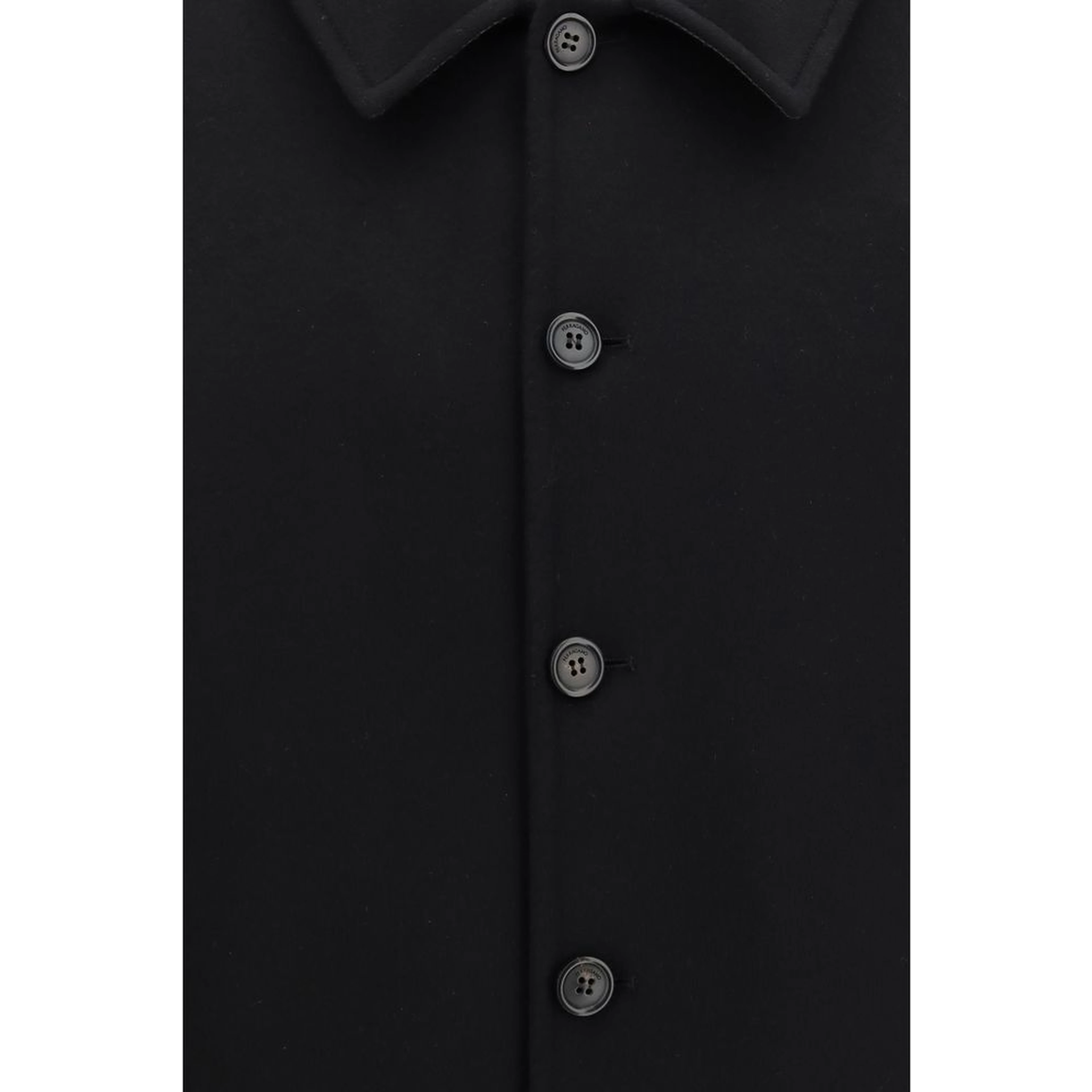 Black Wool Oves Aries Biker Jacket