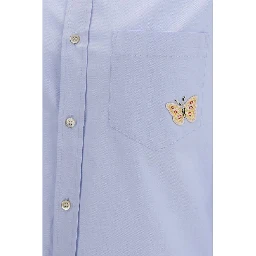 Blue Cotton Dress Shirt