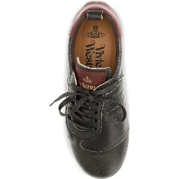Black Calf Leather Bos Taurus Sneakers
