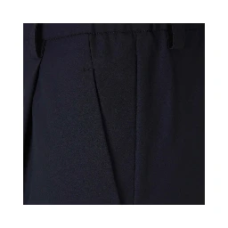 Blue Polyester Cargo Pants