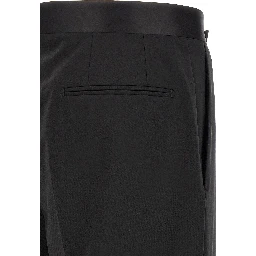 Black Virgin Wool Tuxedo