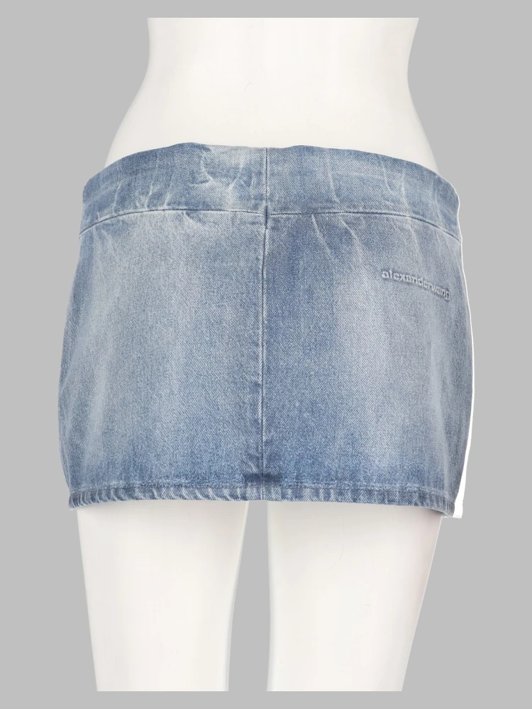 minigonna in denim lucido alternative