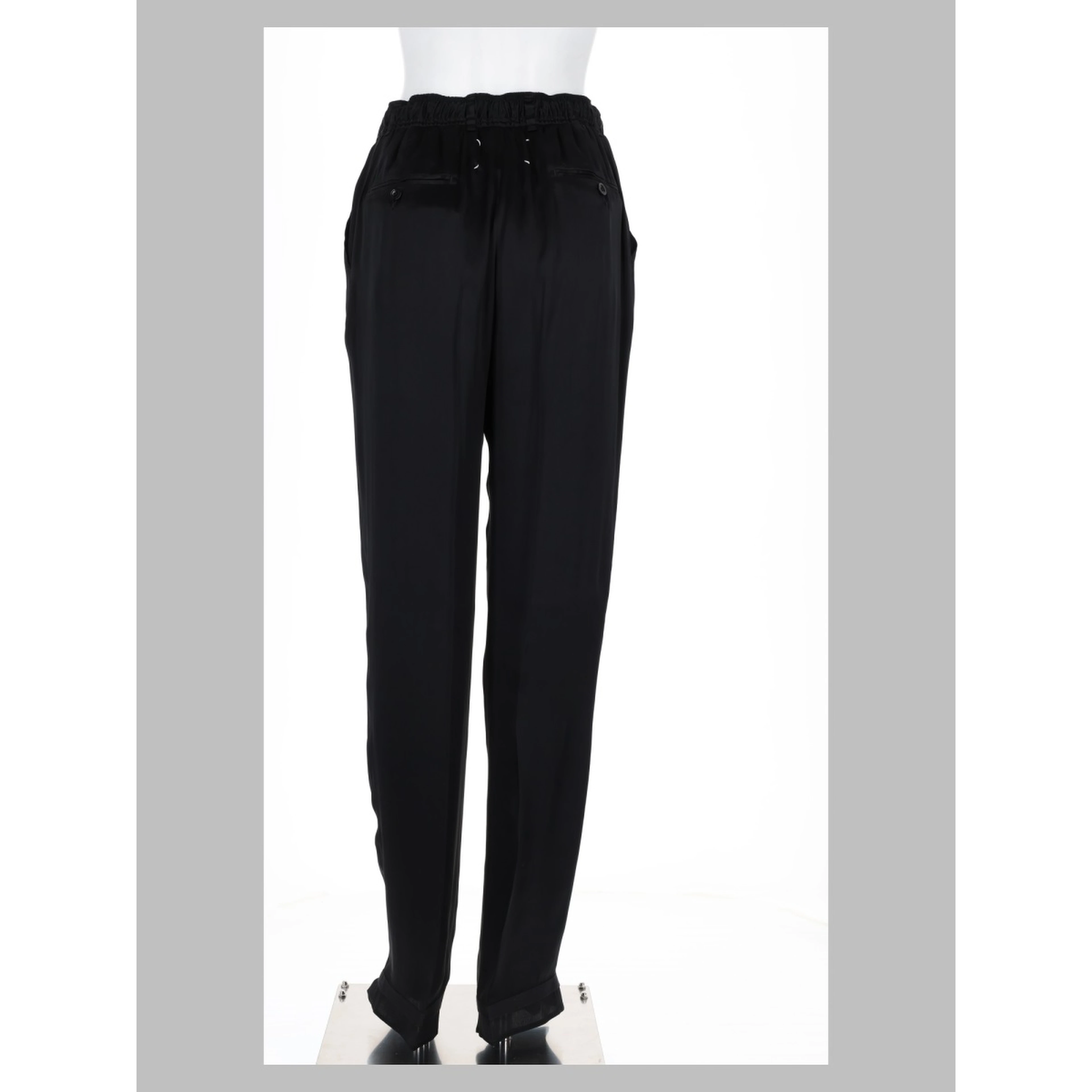 pantalone in raso con coulisse