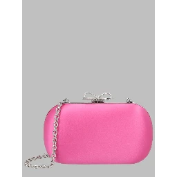 Clutch In Raso Con Fiocco