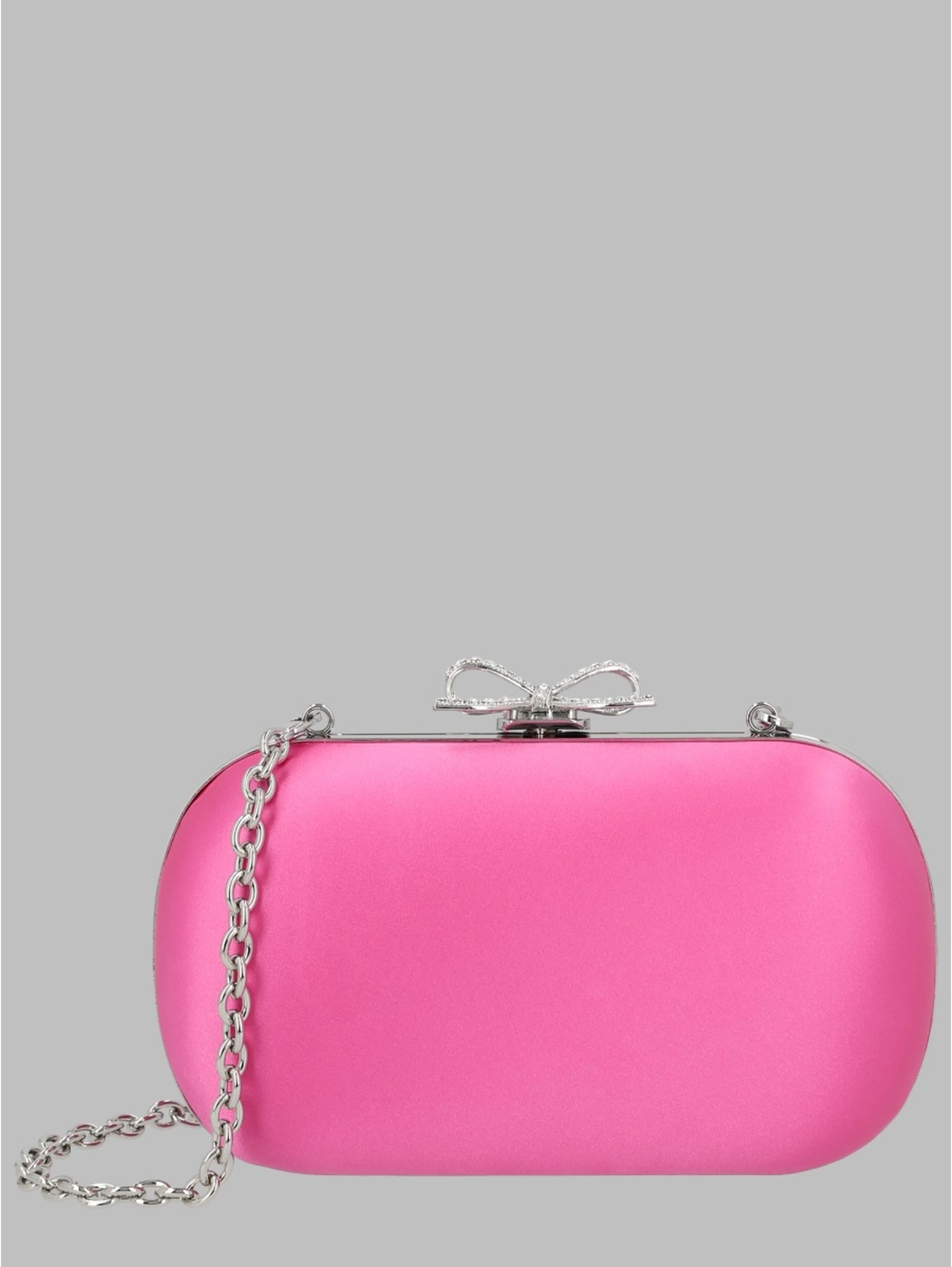 Clutch In Raso Con Fiocco