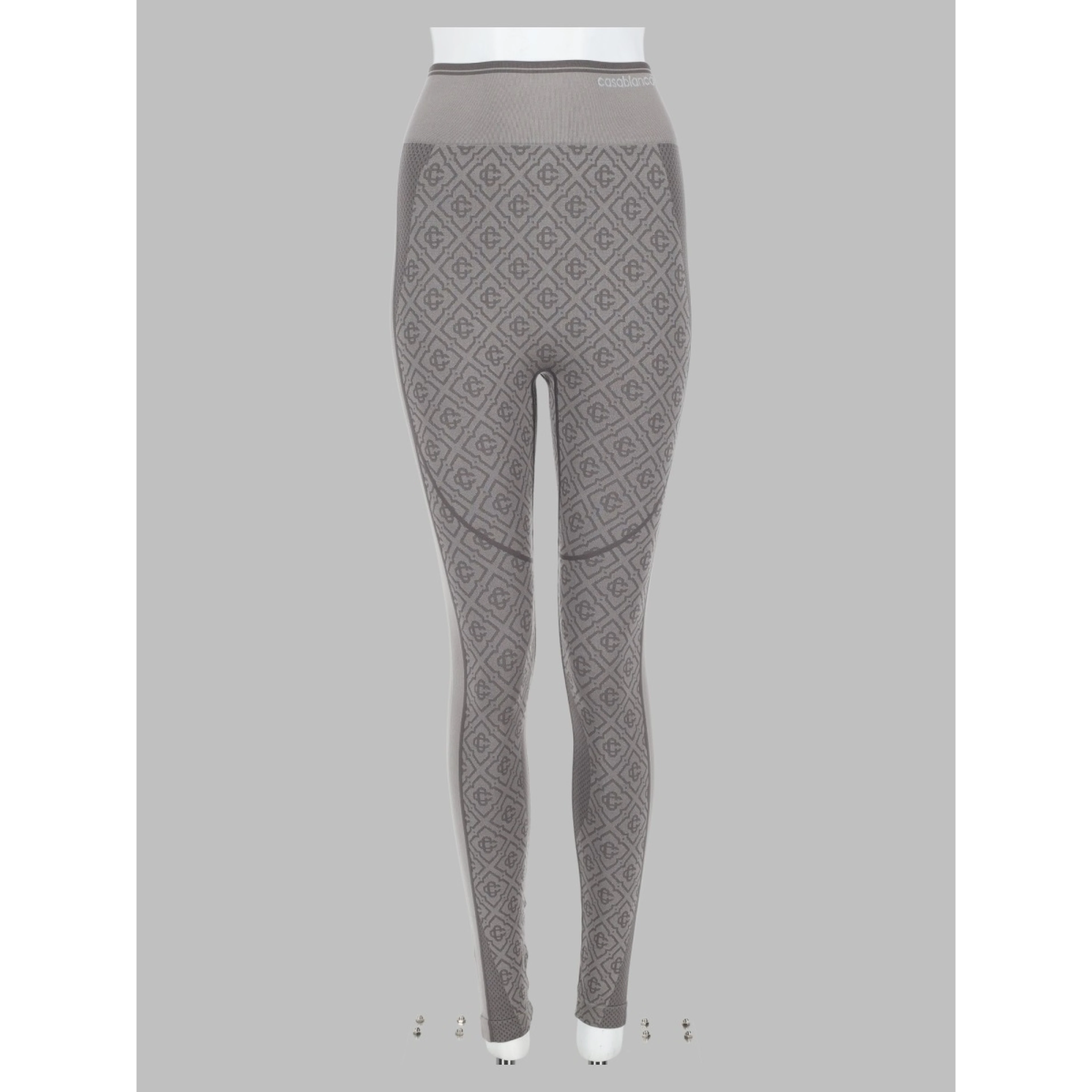 leggings senza cuciture con motivo monogram