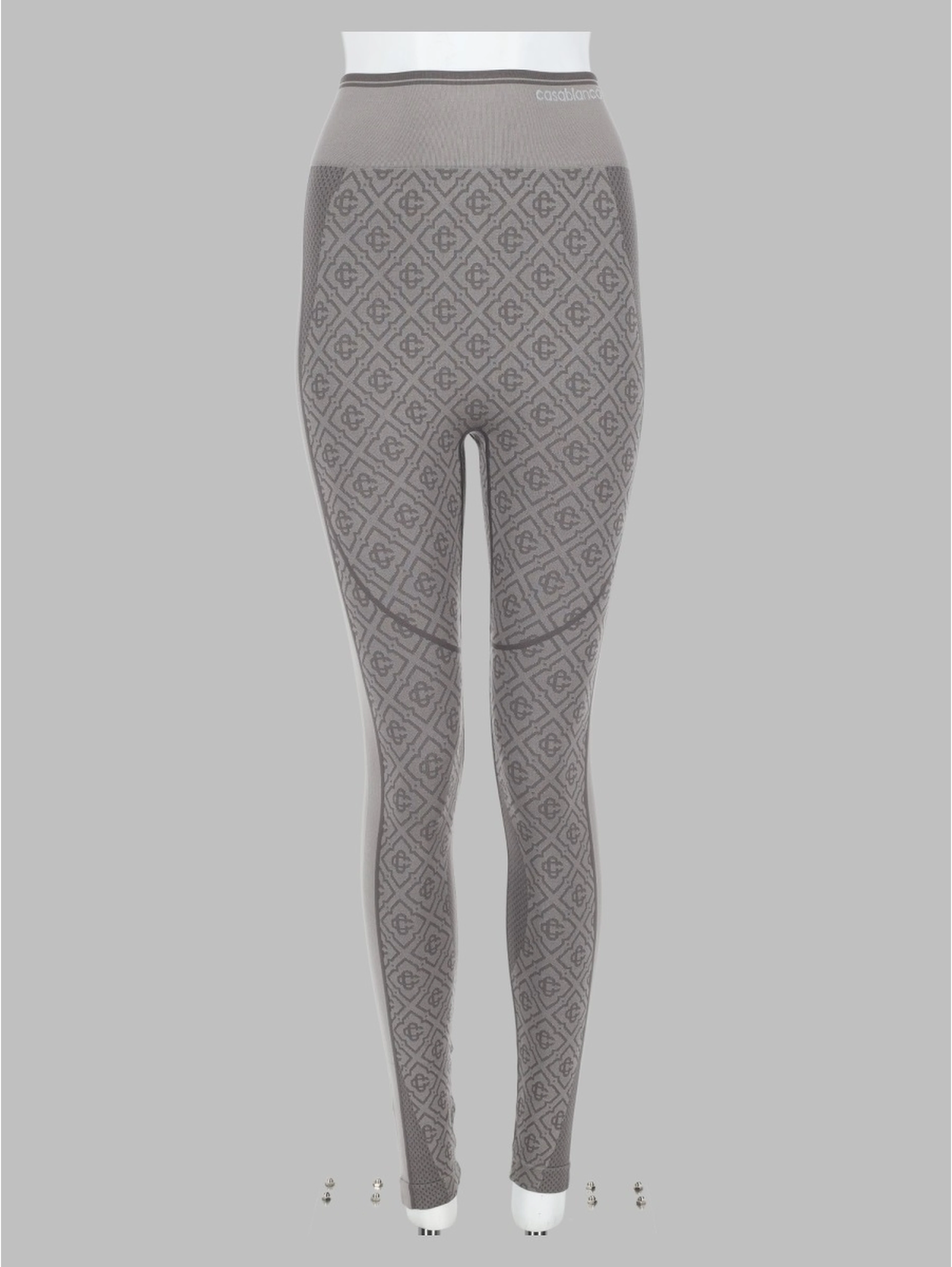 leggings senza cuciture con motivo monogram
