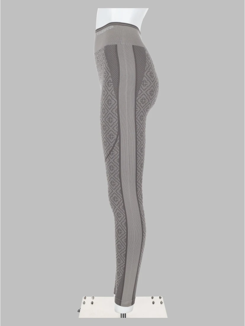 leggings senza cuciture con motivo monogram