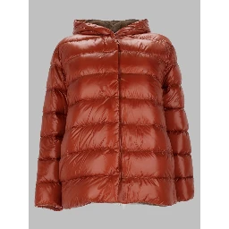 Giacca in nylon ultralight e melange effetto visone