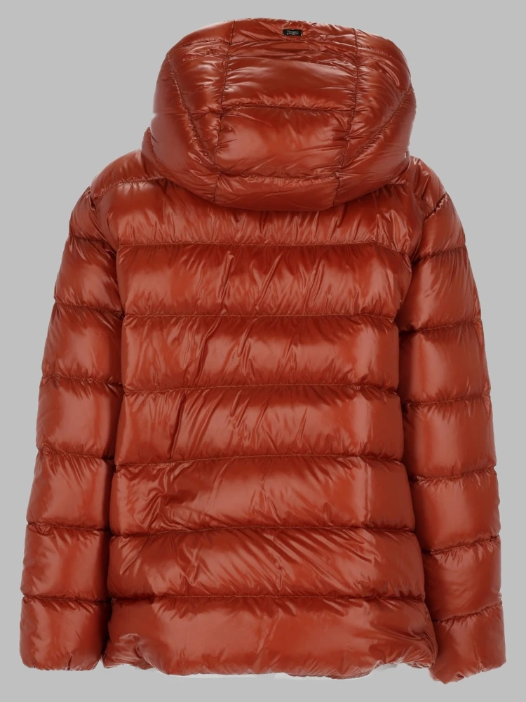 Giacca in nylon ultralight e melange effetto visone alternative