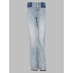 jeans con dettagli a contrasto