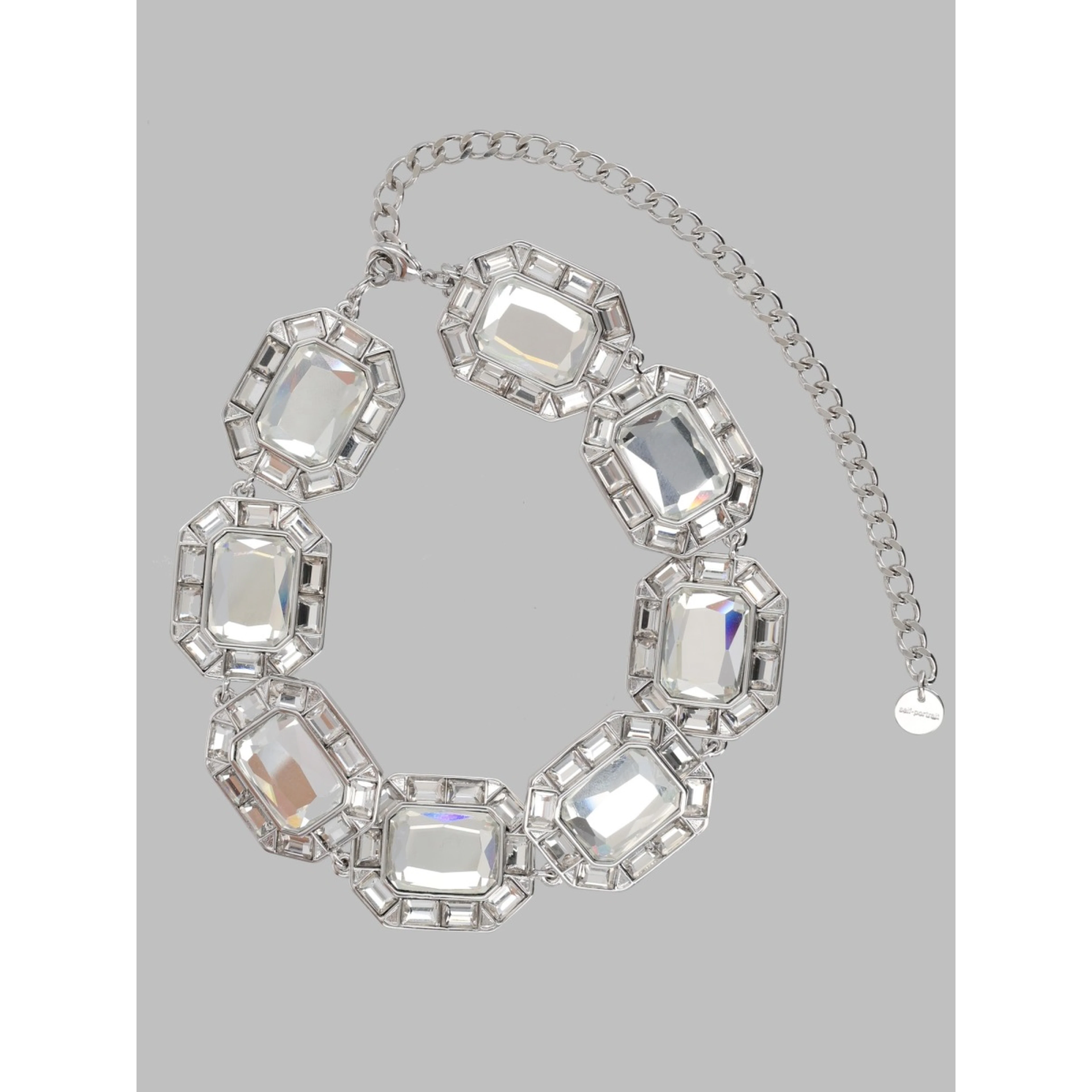 Collana Girocollo Con Maxi Cristalli