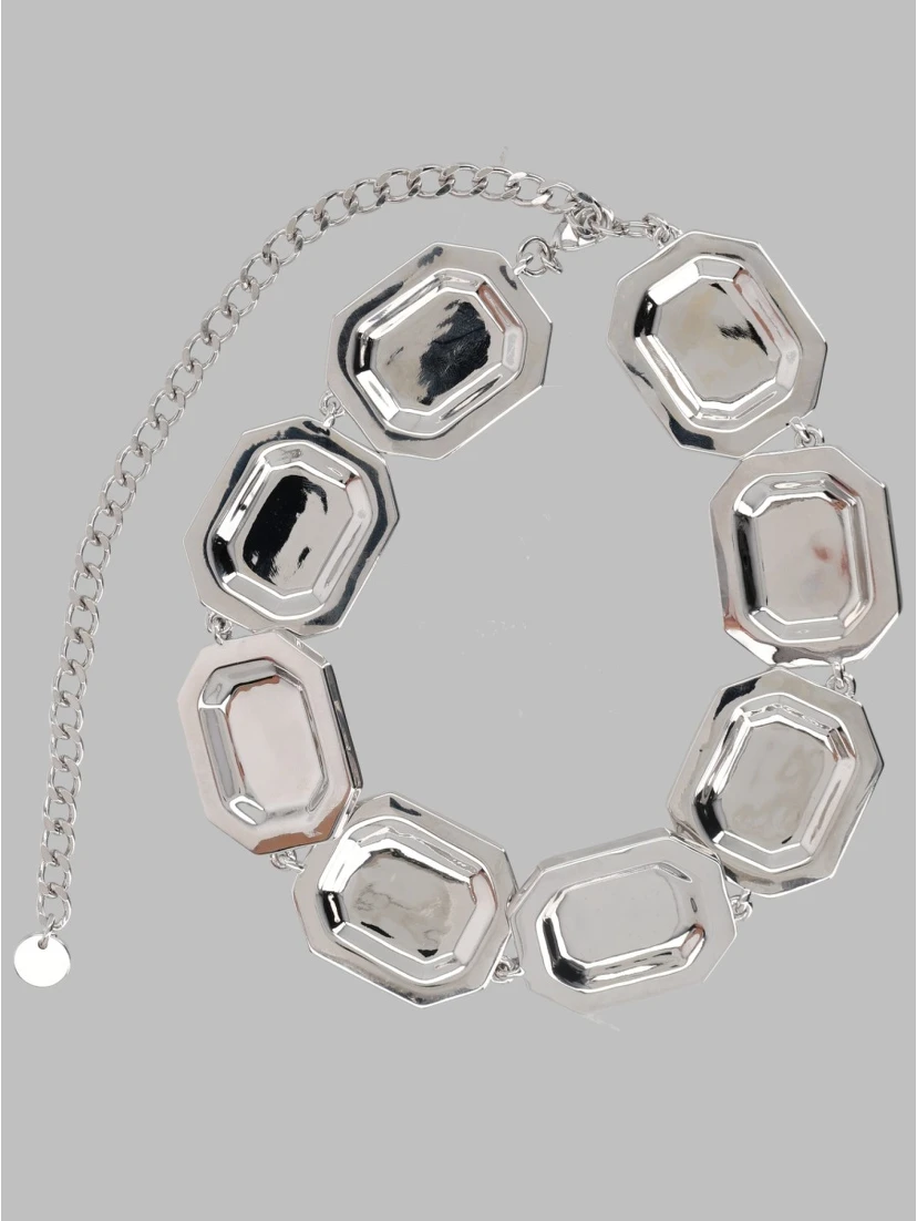 Collana Girocollo Con Maxi Cristalli