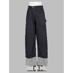 jeans twisted turn-up workwear