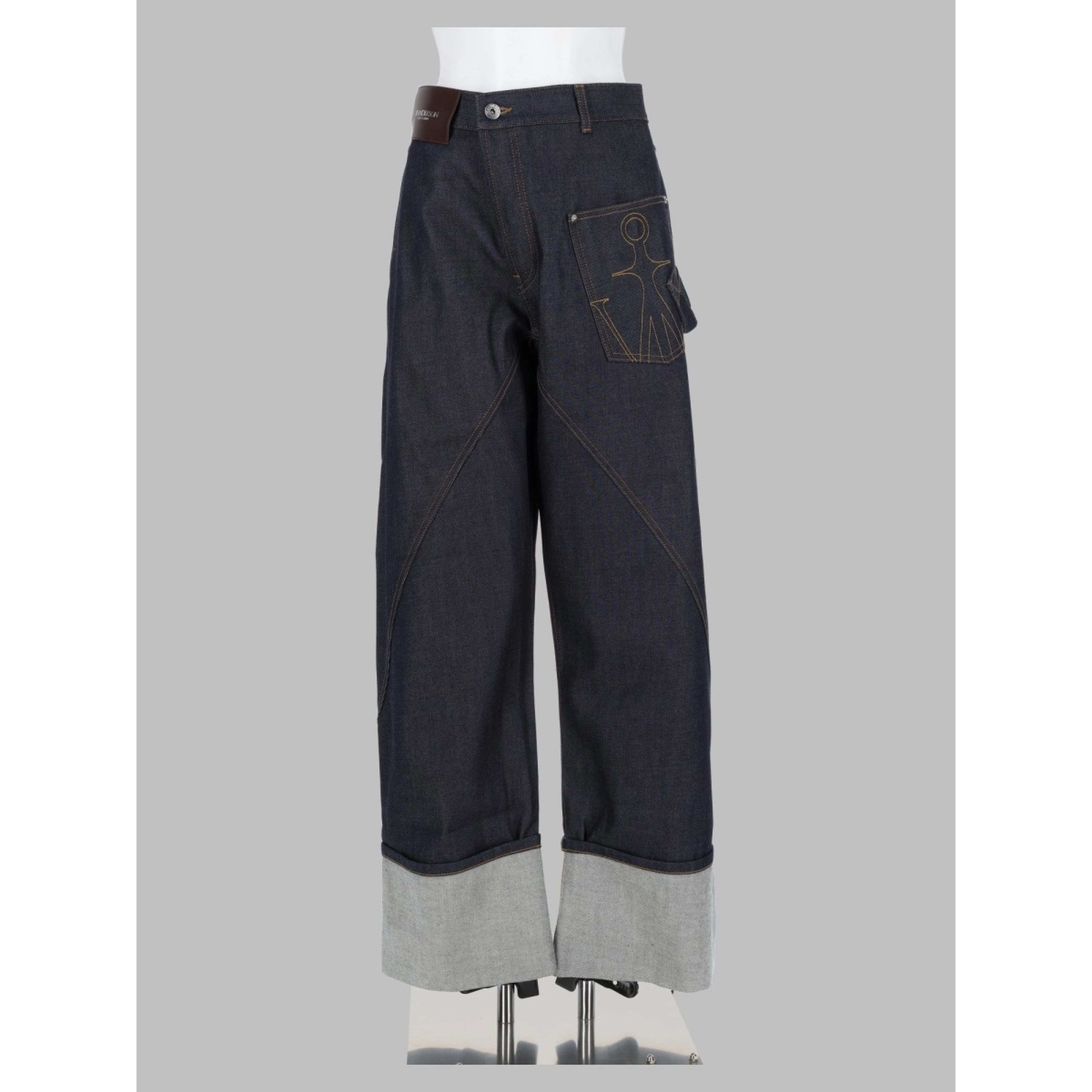 jeans twisted turn-up workwear