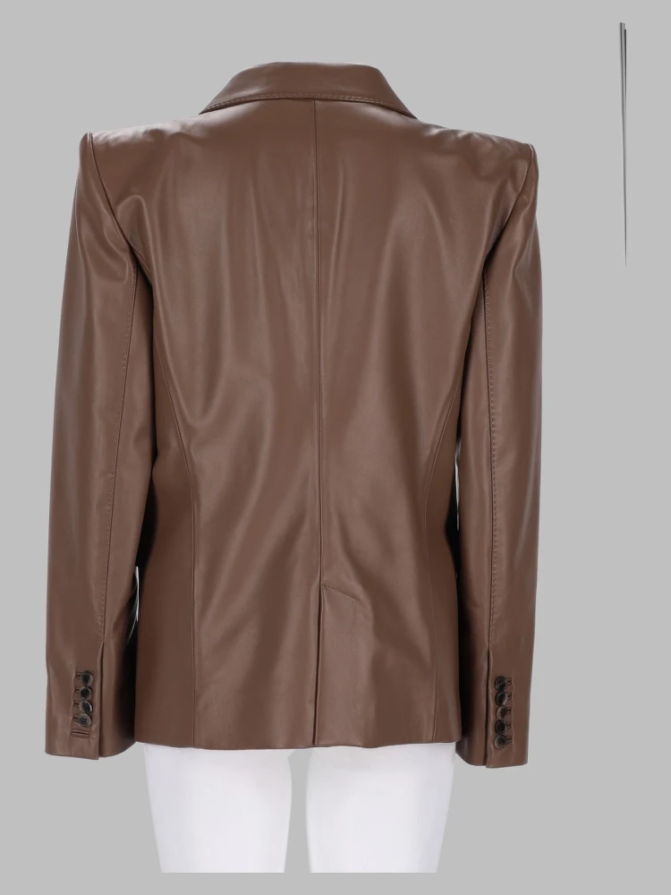 giacca monopetto in pelle alternative