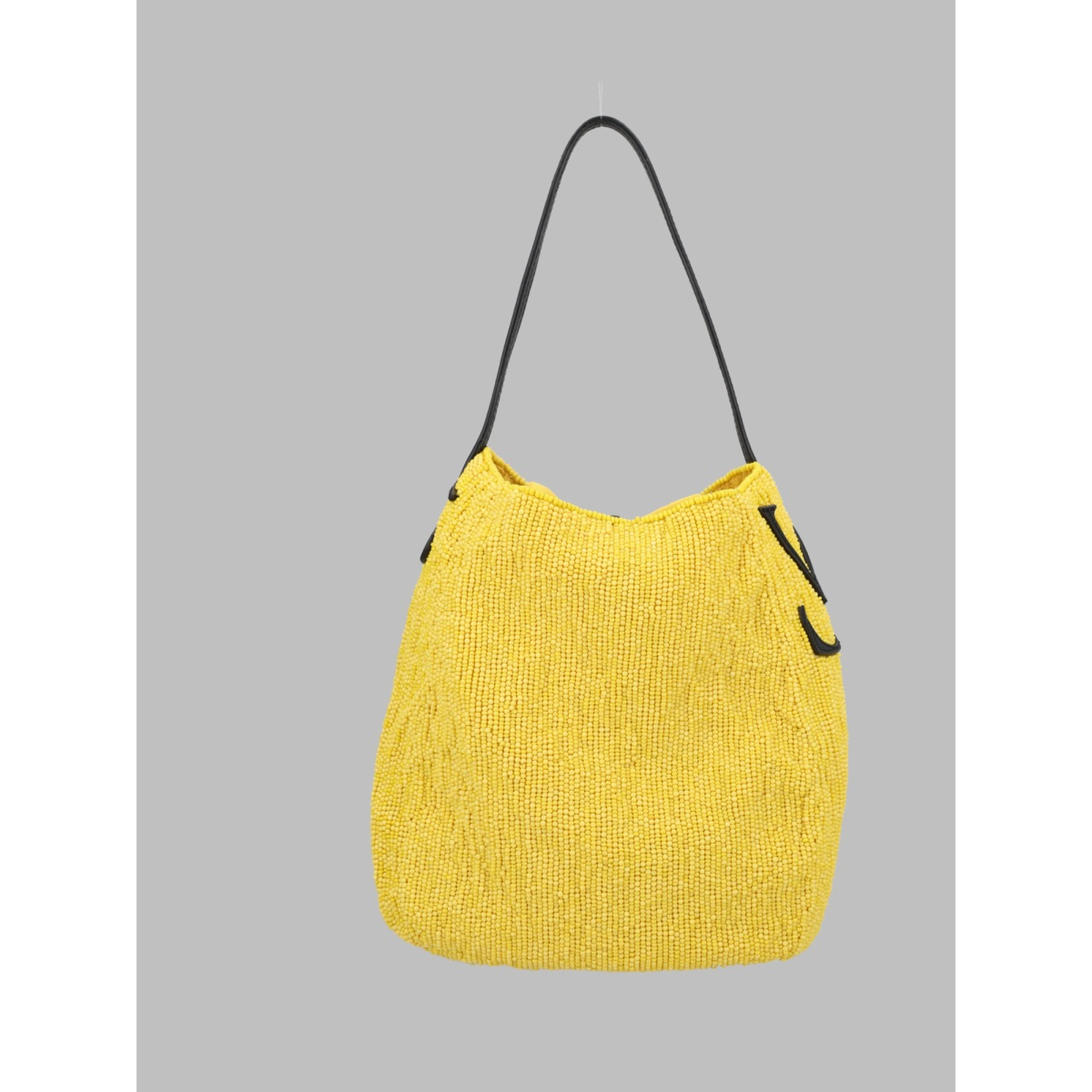 BORSA A SPALLA "BEADED SMALL BULB"