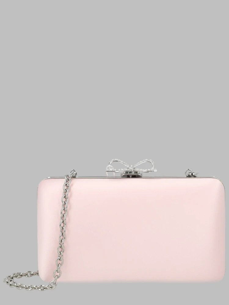Clutch In Raso Con Fiocco