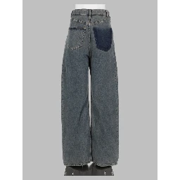 jeans 5 tasche in denim di cotone