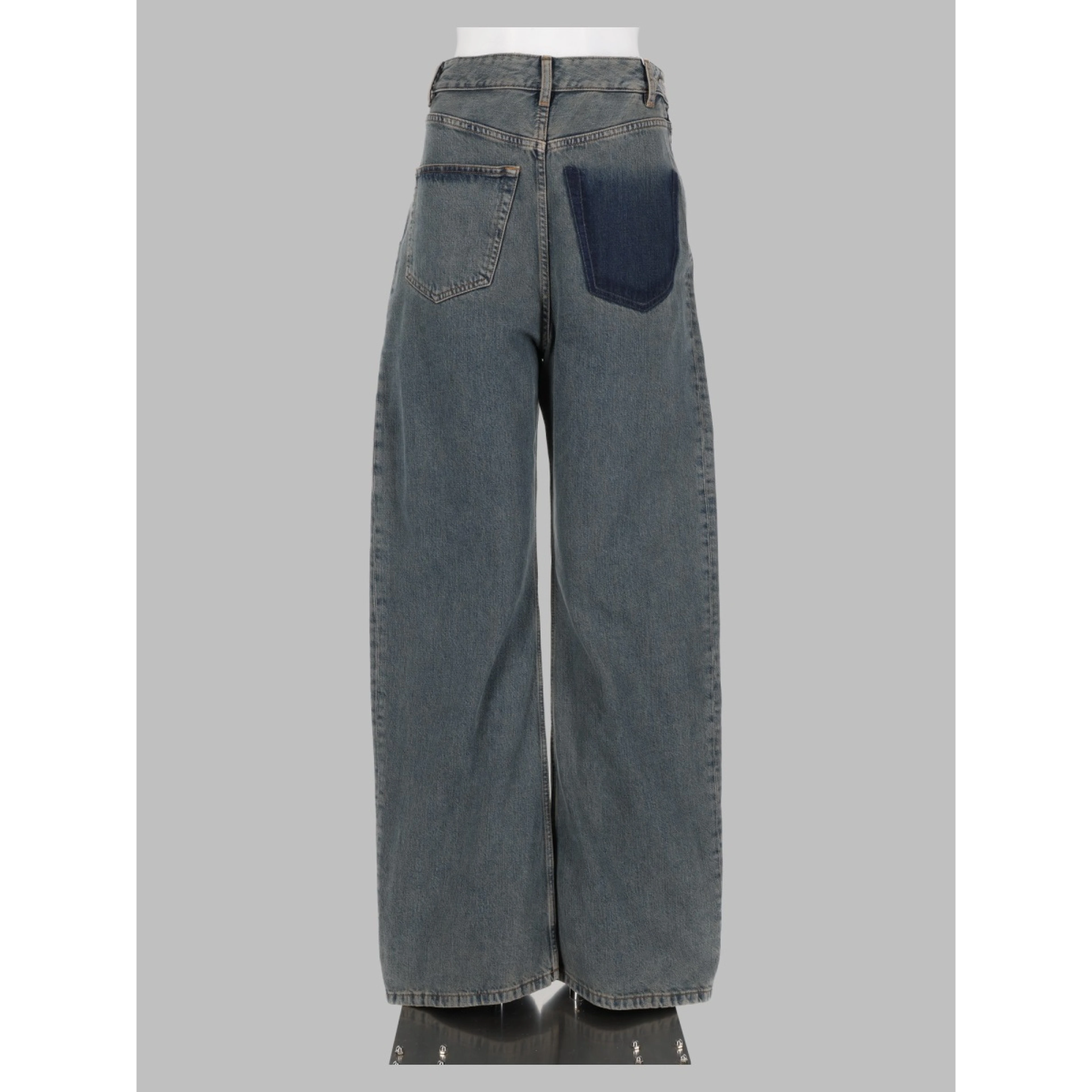 jeans 5 tasche in denim di cotone
