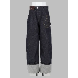 jeans twisted turn-up workwear