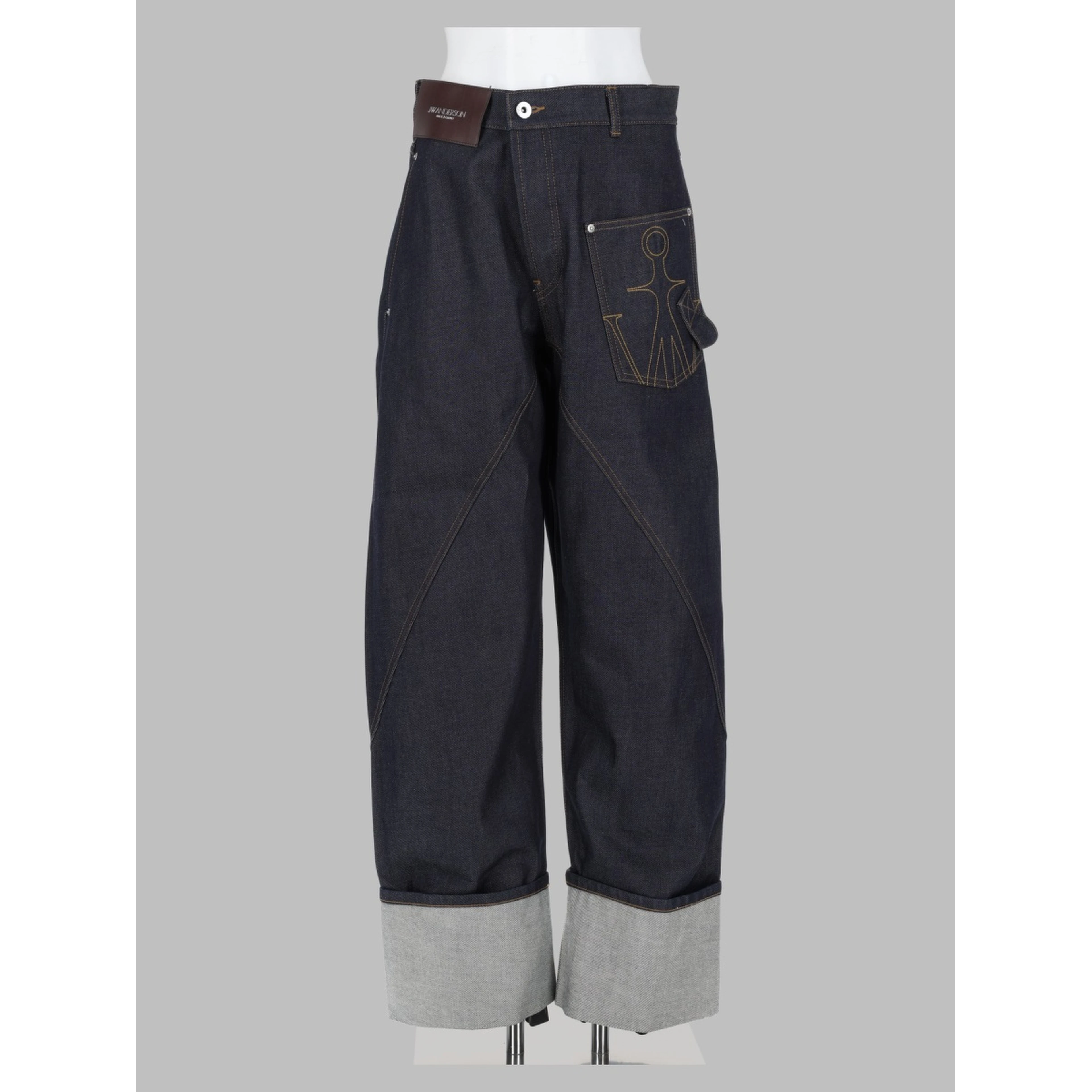 jeans twisted turn-up workwear