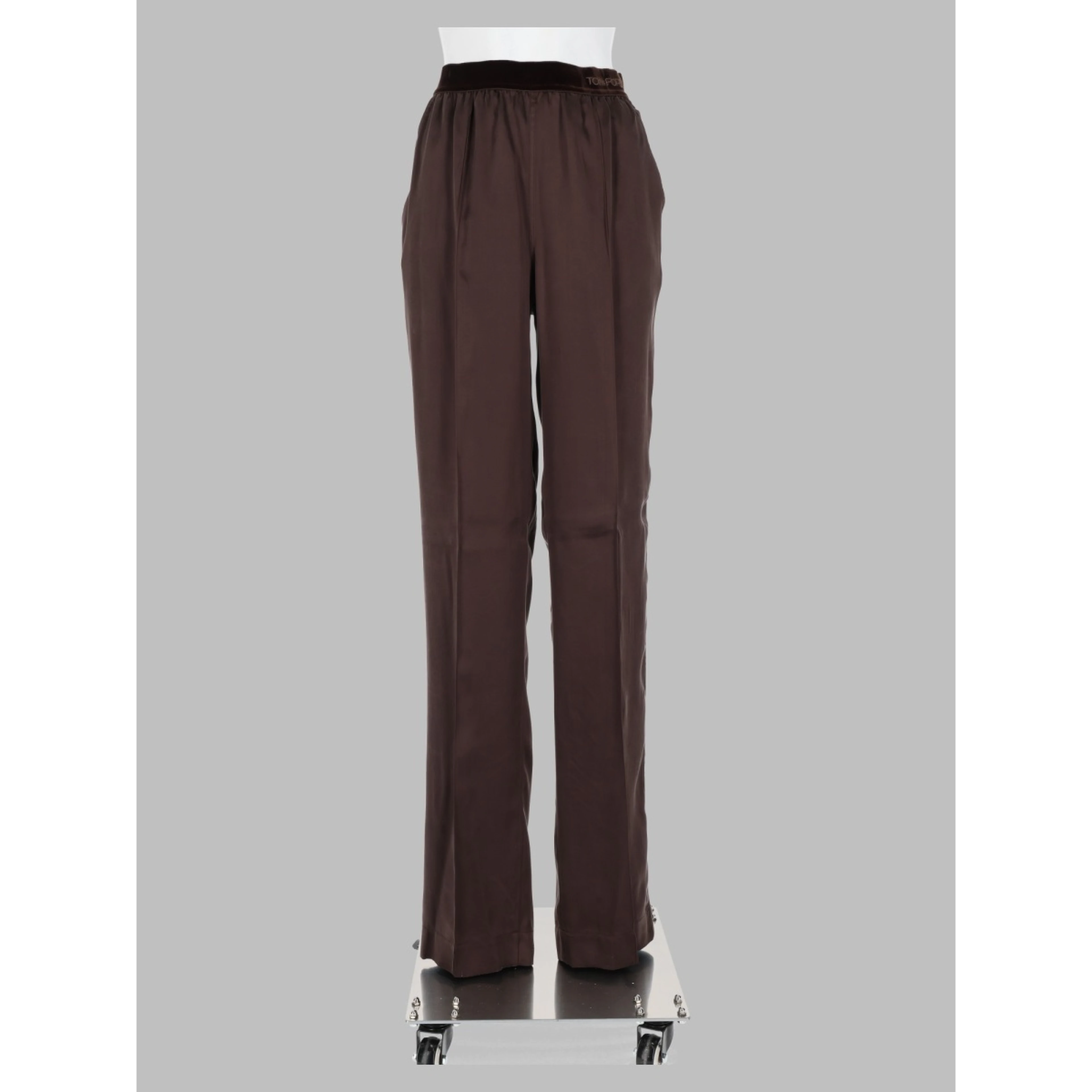 pantalone pj in raso di seta stretch