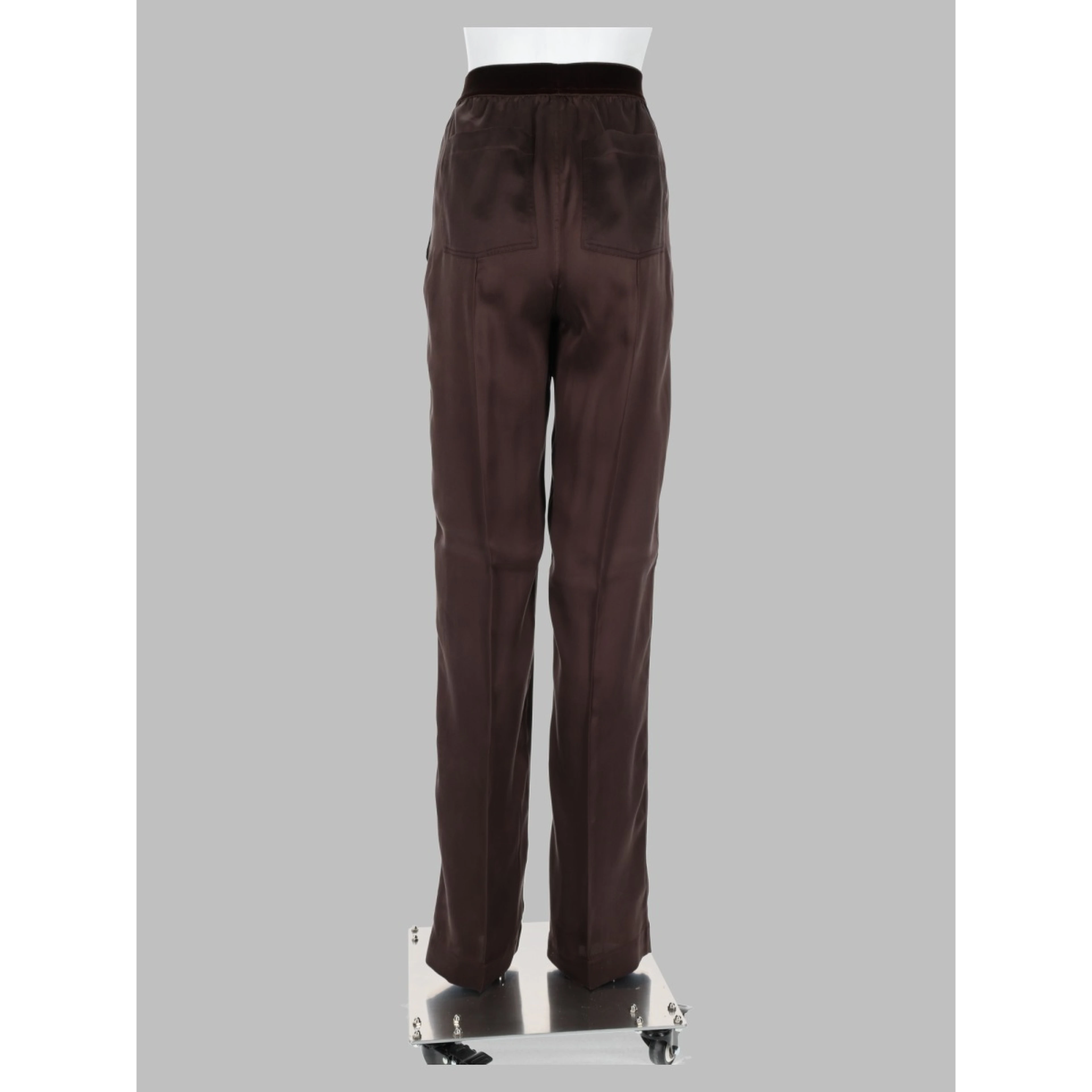 pantalone pj in raso di seta stretch