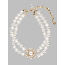 Collana Girocollo Con Perle E Cristalli