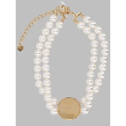 Collana Girocollo Con Perle E Cristalli