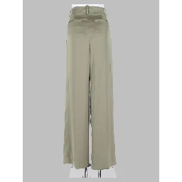 pantalone ampio in raso