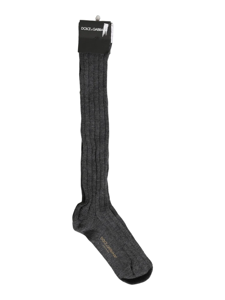 Gray Wool Blend Over The Calf Accessory Socks alternative