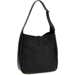 Black Calfskin Shoulder Bag