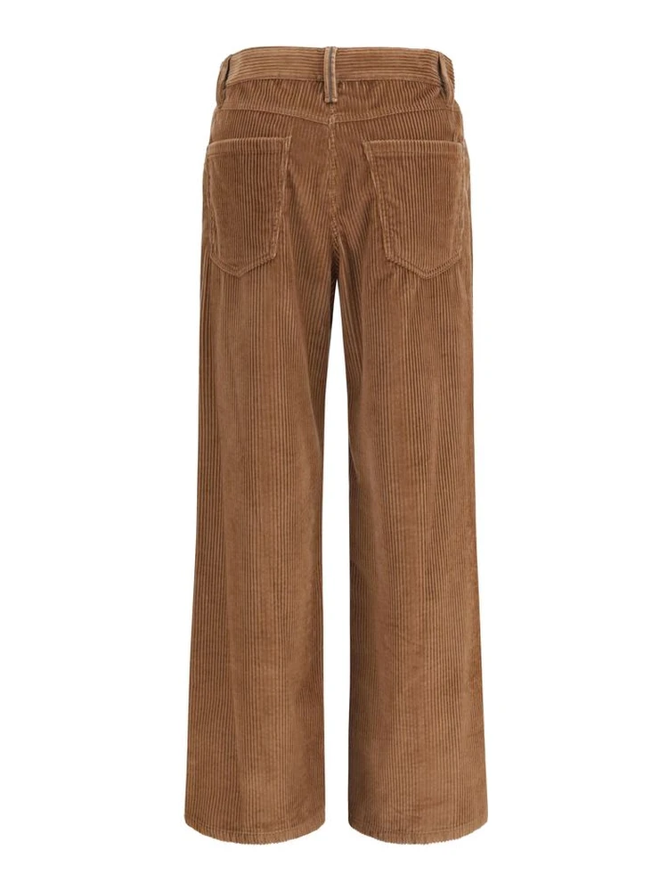 Brown Cotton Casual Pants alternative