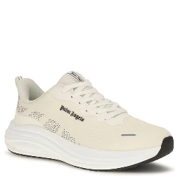 Beige Fabric Low Top Sneakers