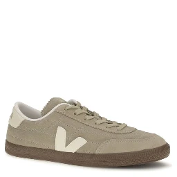 Bicolor Suede Leather Low Top Sneakers