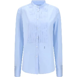 Blue Cotton Dress Shirt