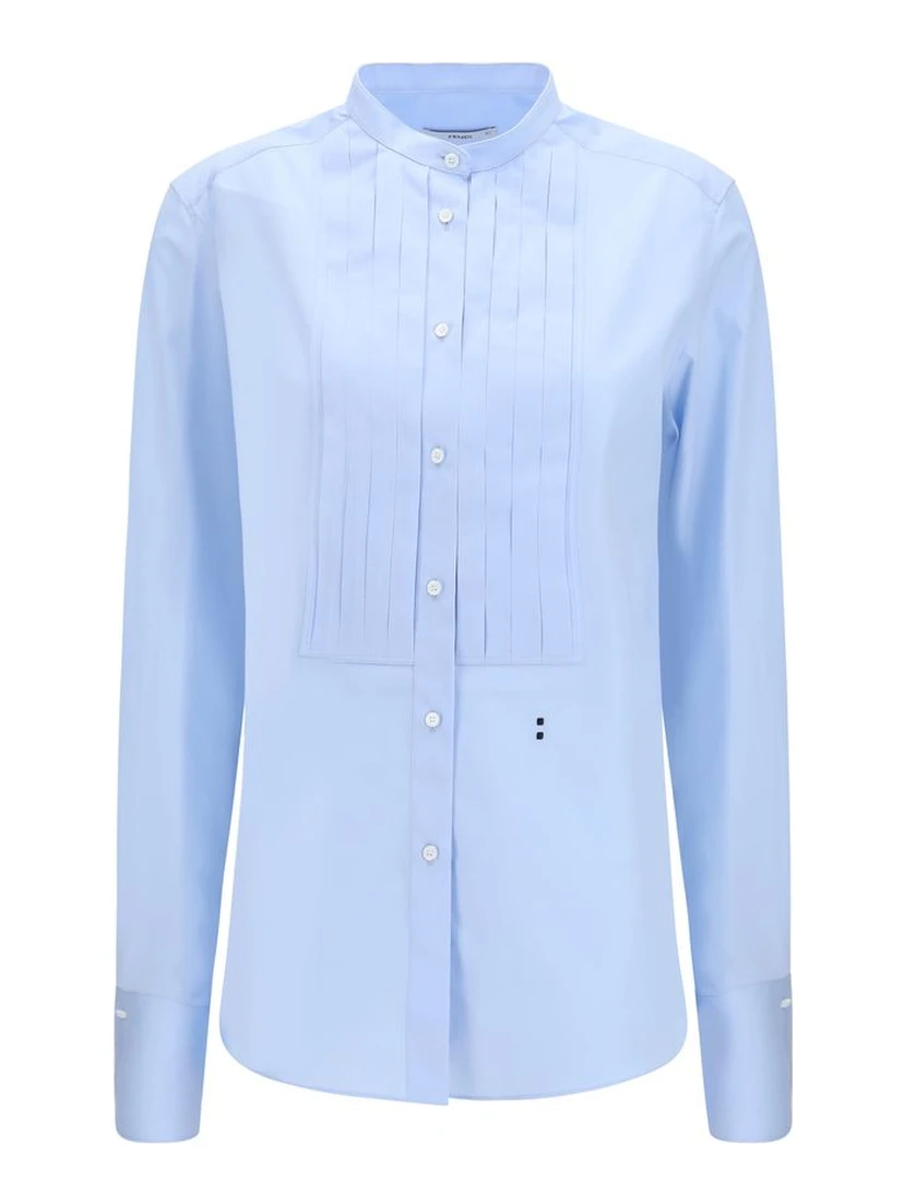 Blue Cotton Dress Shirt