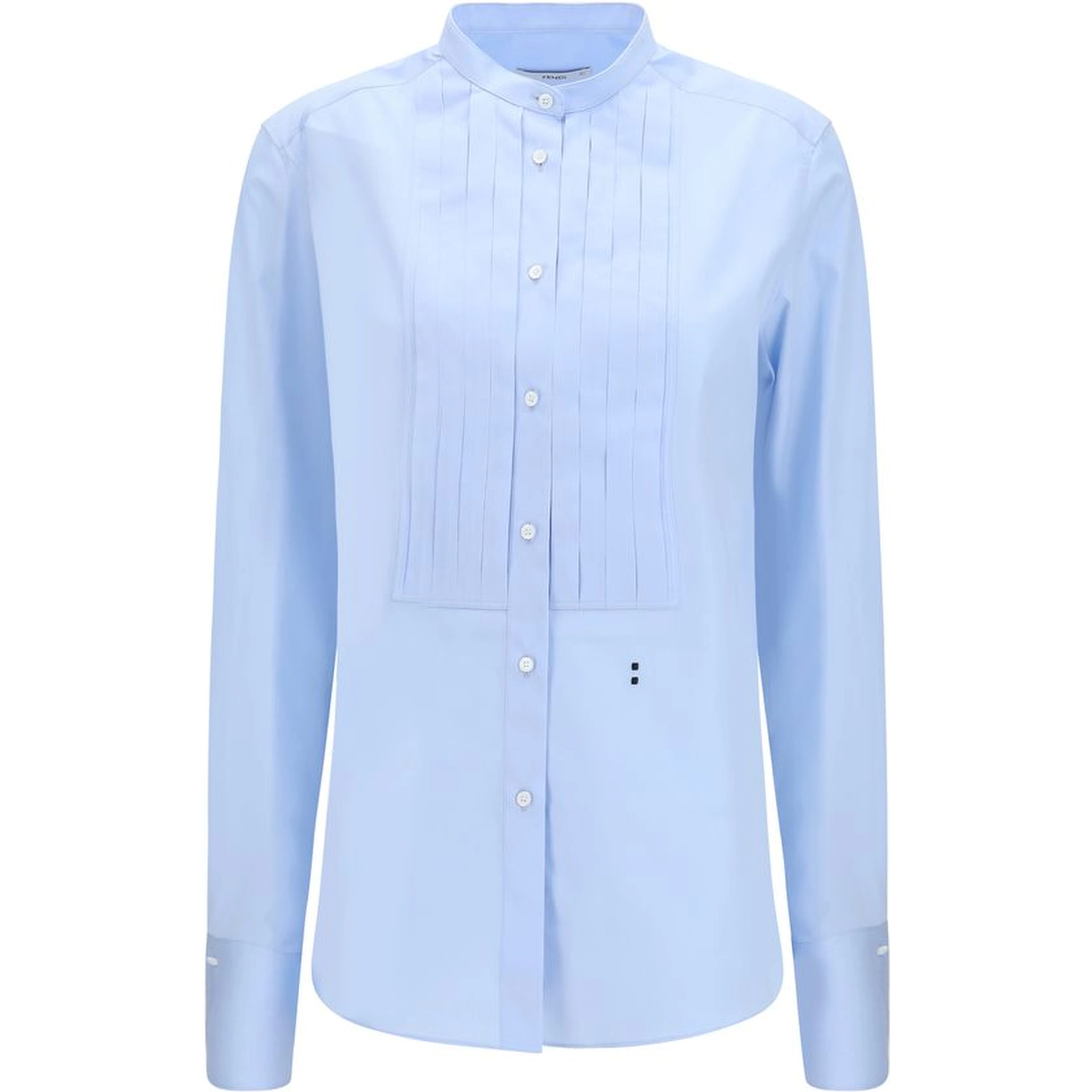 Blue Cotton Dress Shirt