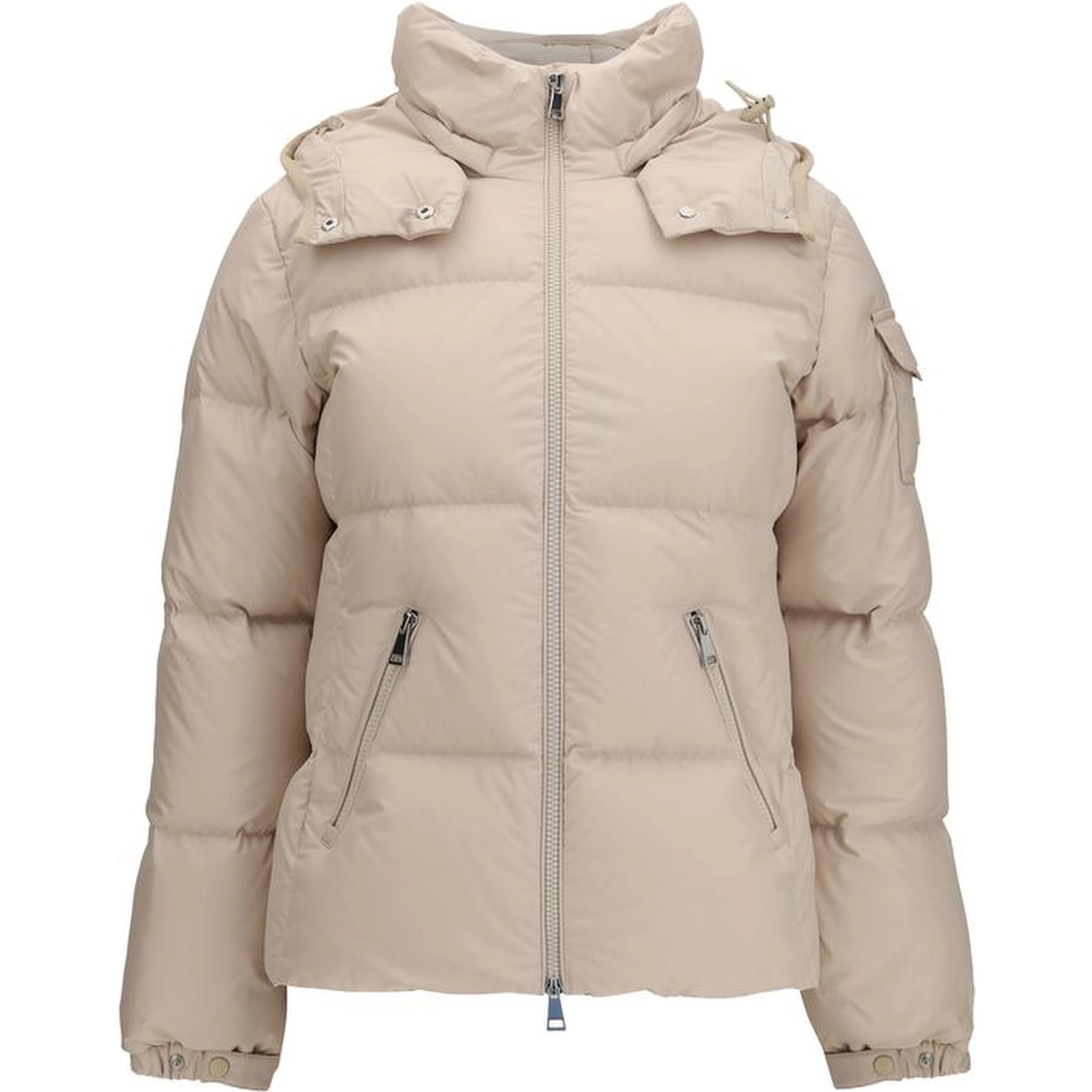 Beige Goose Down Shell Jacket