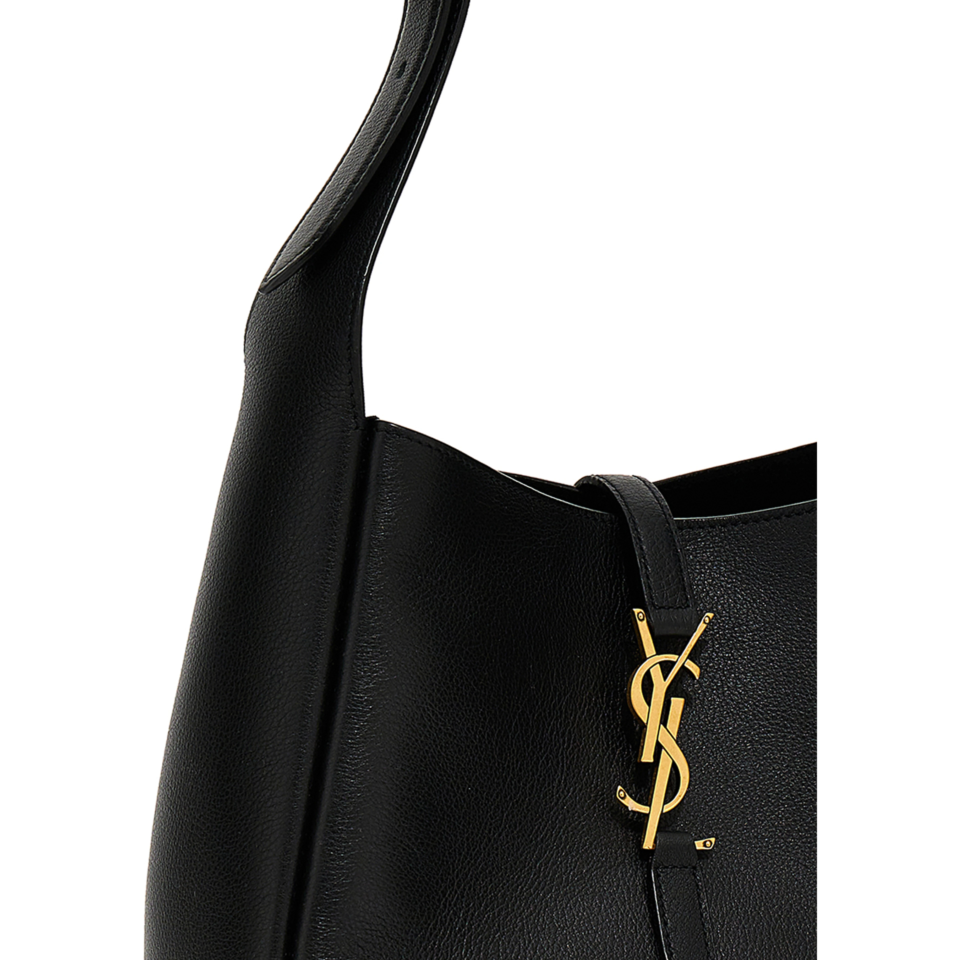 Black Calfskin Shoulder Bag